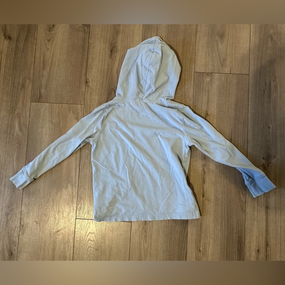 J Crew Boys' ski lift graphic jersey hooded tee
Size: S
Color: FADED CHAMBRAY - Picture 6 of 6